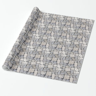 Papier Cadeau Pavés ronds d'une rue en détail