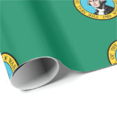 Papier Cadeau Pavillon de Washington (Coin rond)