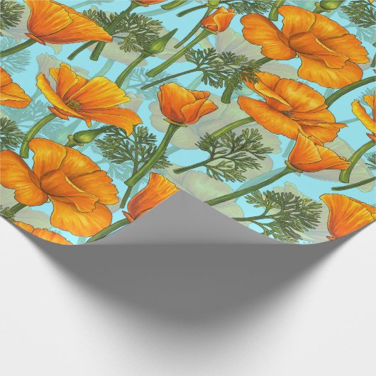 Papier Cadeau Pavot de Californie (Coin)