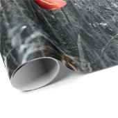 Papier Cadeau Pavot fleur sauvage (Coin rond)