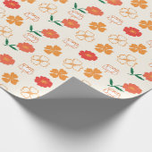 Papier Cadeau Pavots dorés (Coin)