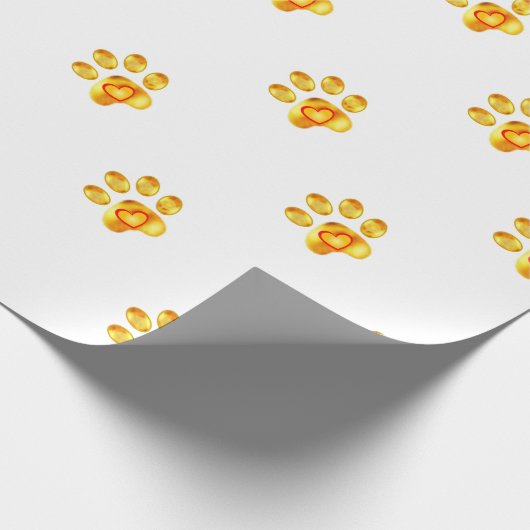 Papier Cadeau Paw or (Coin)