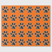 Papier Cadeau Paw Prints (Plat)