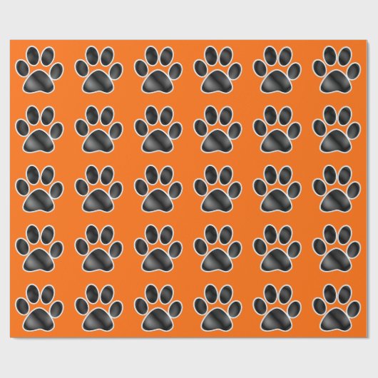 Papier Cadeau Paw Prints (Plat)