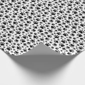 Papier Cadeau Paw Prints Gift Wrapping Paper (Coin)