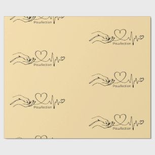 Papier cadeau Pawfection - One-Line-Art