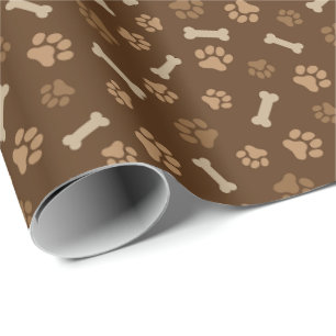 Papier Cadeau Paws & Bones – Motif pour amateur de chiens