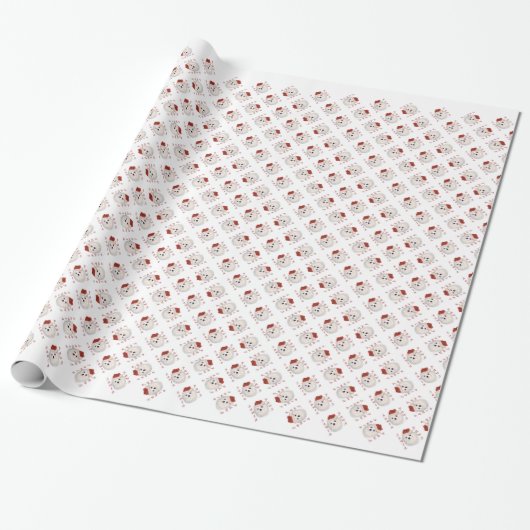 Papier Cadeau Paws de Père Noël (Déroulé)