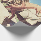 Papier Cadeau "Pays de la vache" par Maynard Dixon (Coin)