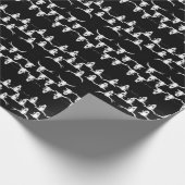 Papier Cadeau Pays Occidental Russe Noir Et Blanc (Coin)