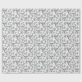 Papier Cadeau Pays Western Anniversaire (Plat)