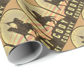 Papier Cadeau Pays Wyoming de Cody (Coin rond)