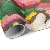 Papier Cadeau Paysage Abstrait Couleur Multicouche (Coin rond)