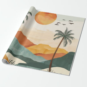 Papier Cadeau Paysage Abstrait de Boho (16)