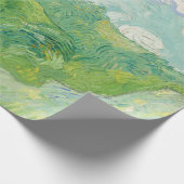 Papier Cadeau Paysage de champs de blé vert Art Van Gogh (Coin)