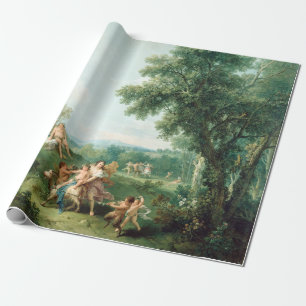 Papier Cadeau Paysage de Francesco Zuccarelli avec l'éducation