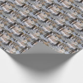 Papier Cadeau Paysage de la forêt d'hiver (Coin)