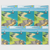 Papier Cadeau Paysage de la voile (Plat)