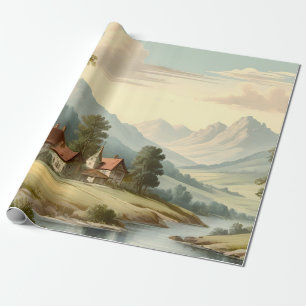 Papier Cadeau Paysage de montagne