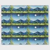 Papier Cadeau Paysage désertique (Plat)