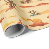 Papier Cadeau Paysage du désert Arizona Motif (Coin rond)