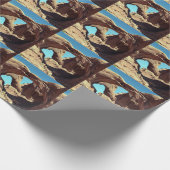 Papier Cadeau Paysage du désert de Double Arch Utah (Coin)