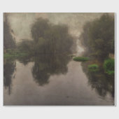 Papier Cadeau Paysage du Vieux Monde Peinture d'Art (Plat)