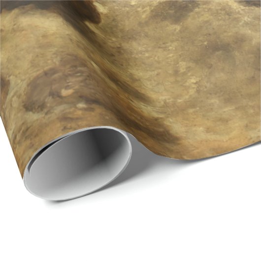 Papier Cadeau Paysage forestier (par Josef Kriehuber) (Coin rond)