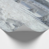 Papier Cadeau Paysage gelé de Noël (Coin)