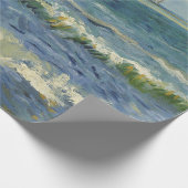 Papier Cadeau Paysage marin de Van Gogh à Saintes Maries de la M (Coin)