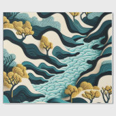 Papier Cadeau Paysage Moderne (Plat)