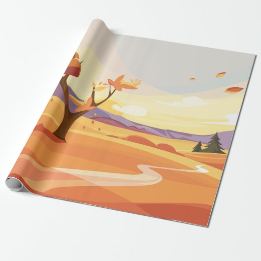 Papier Cadeau Paysage naturel (Déroulé)
