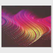 Papier Cadeau Paysage numérique coloré Abstrait avec flux (Plat)