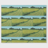 Papier Cadeau Paysage rural (Plat)