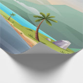 Papier Cadeau Paysage sur la plage (Coin)