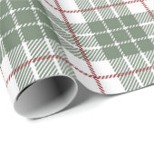 Papier Cadeau Paysage Vert Campagne Agritourisme Simple (Coin rond)