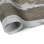 Papier Cadeau Paysages de montagne (Coin rond)