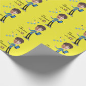 Papier Cadeau PDG Businessman GARÇON Photo Sensational FUN Anniv (Coin)