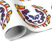 Papier Cadeau "Peace Hakuna Matata" (Coin rond)