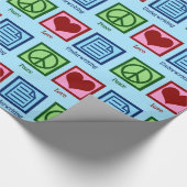 Papier Cadeau Peace Love (Coin)