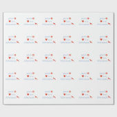Papier Cadeau Peace Love Dobermans (Plat)