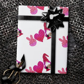 Papier Cadeau Peace Love Gnome | Sublimation de la Saint Valenti