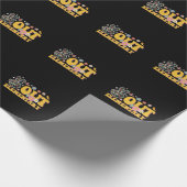 Papier Cadeau Peace Out Élémentaire Super Dernier Jour De L'Écol (Coin)