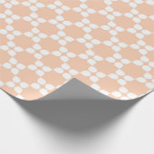 Papier Cadeau Peach Backgrounds with Circular Pattern (Coin)
