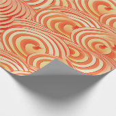 Papier Cadeau Peach Fuzz Abstrait Botanical Fruity Motif 13 (Coin)
