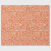 Papier Cadeau Peach Fuzz Abstrait Botanical Fruity Motif 20 (Plat)