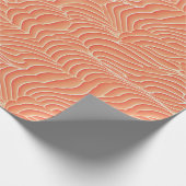 Papier Cadeau Peach Fuzz Abstrait Botanical Fruity Motif 20 (Coin)