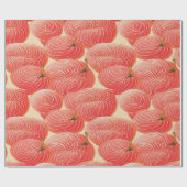 Papier Cadeau Peach Fuzz Abstrait Botanical Fruity Motif 4 (Plat)