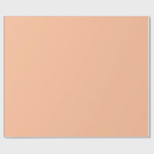 Papier Cadeau Peach Fuzz Mariages Fête Noël Couleur personnalisé (Plat)