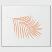 Papier Cadeau Peach Fuzz Mariages Tropical Palm Leaf Motif (Plat)